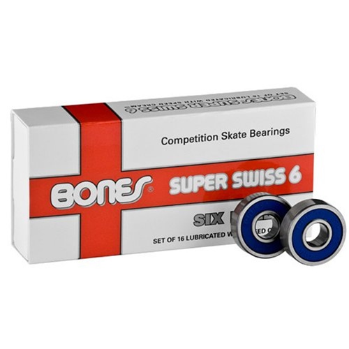 Bones Super Swiss 6-Ball Speed Skate Bearings